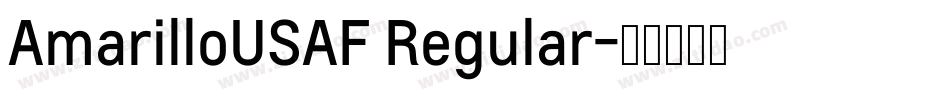 AmarilloUSAF Regular字体转换